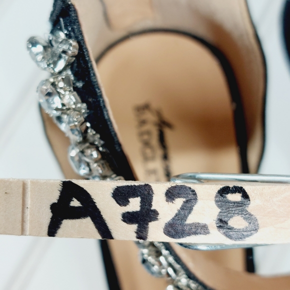 Badgley Mischka American Glamour Ankle Rhinestone Open Toe Sandal A 728 - Picture 15 of 15